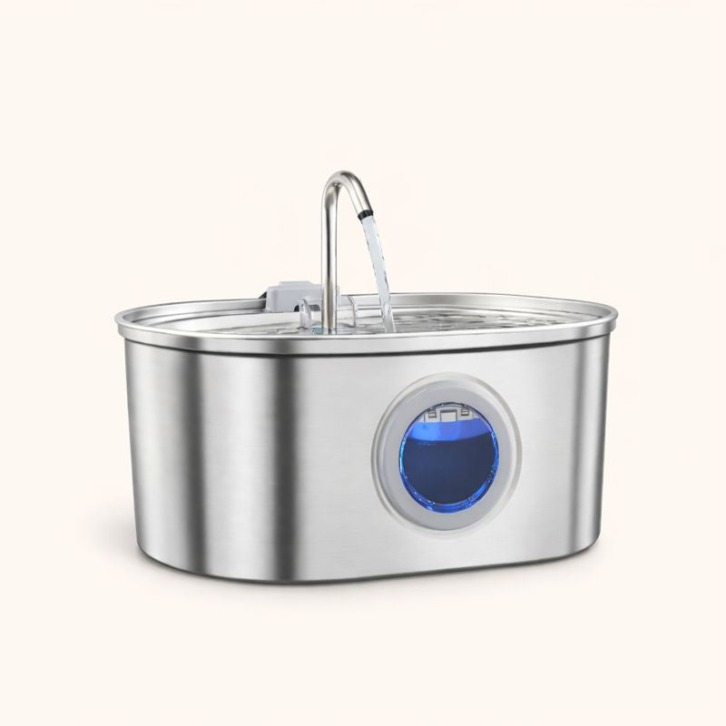PurePaw Stainless Steel Flow Fountain